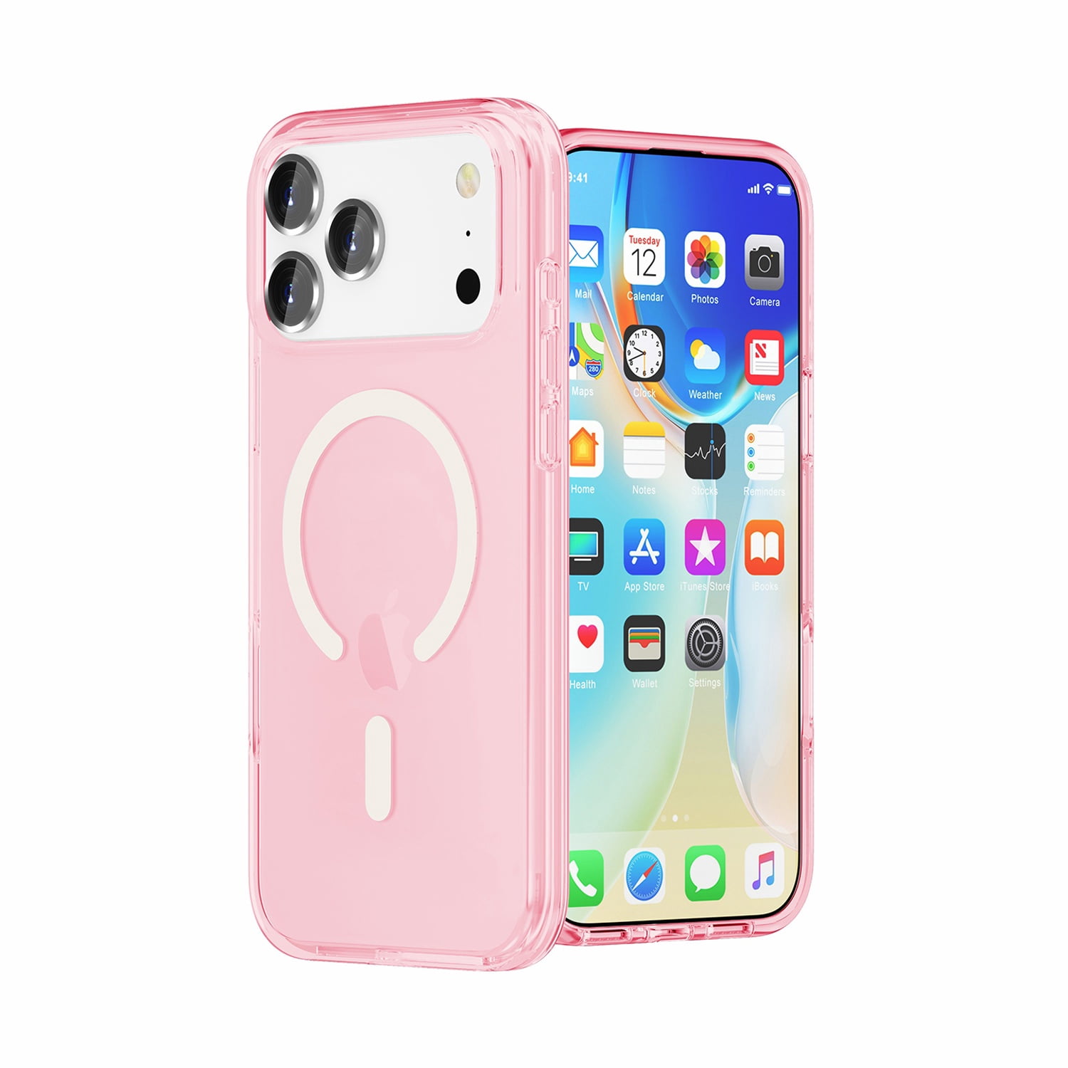 Transparent Color Case with Magsafe for iPhone 17 Pro Max - Pink