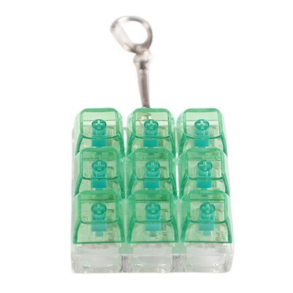 Transparent Colored Keyboard Switches Tester Keyring With Clicky Tactile Feedback