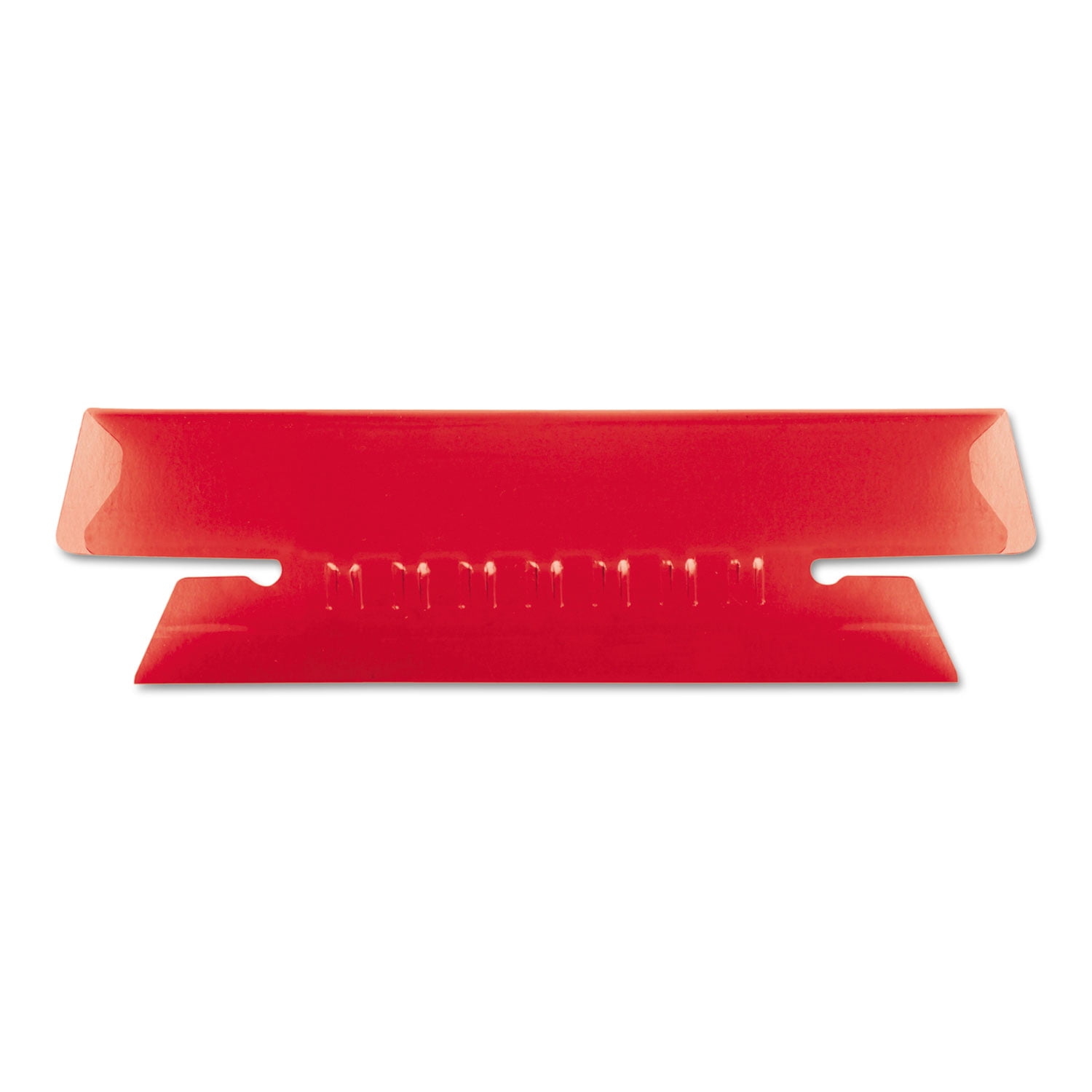 Transparent Colored Tabs For Hanging File Folders, 1/3-Cut, Red, 3.5" Wide, 25/Pack | Bundle of 5 Packs