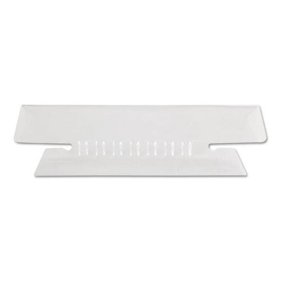 "Transparent Colored Tabs For Hanging File Folders, 1/3-Cut Tabs, Clear, 3.5"" Wide, 25/pack | Bundle of 2 Packs"