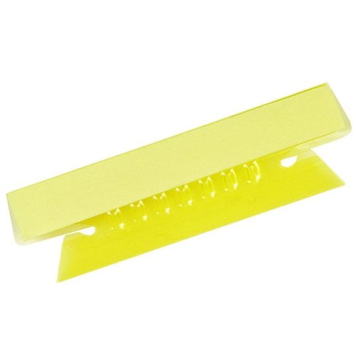 Transparent Colored Tabs For Hanging File Folders, 1/3" Tabs, Yellow, 3.5" Wide, 25/Pack