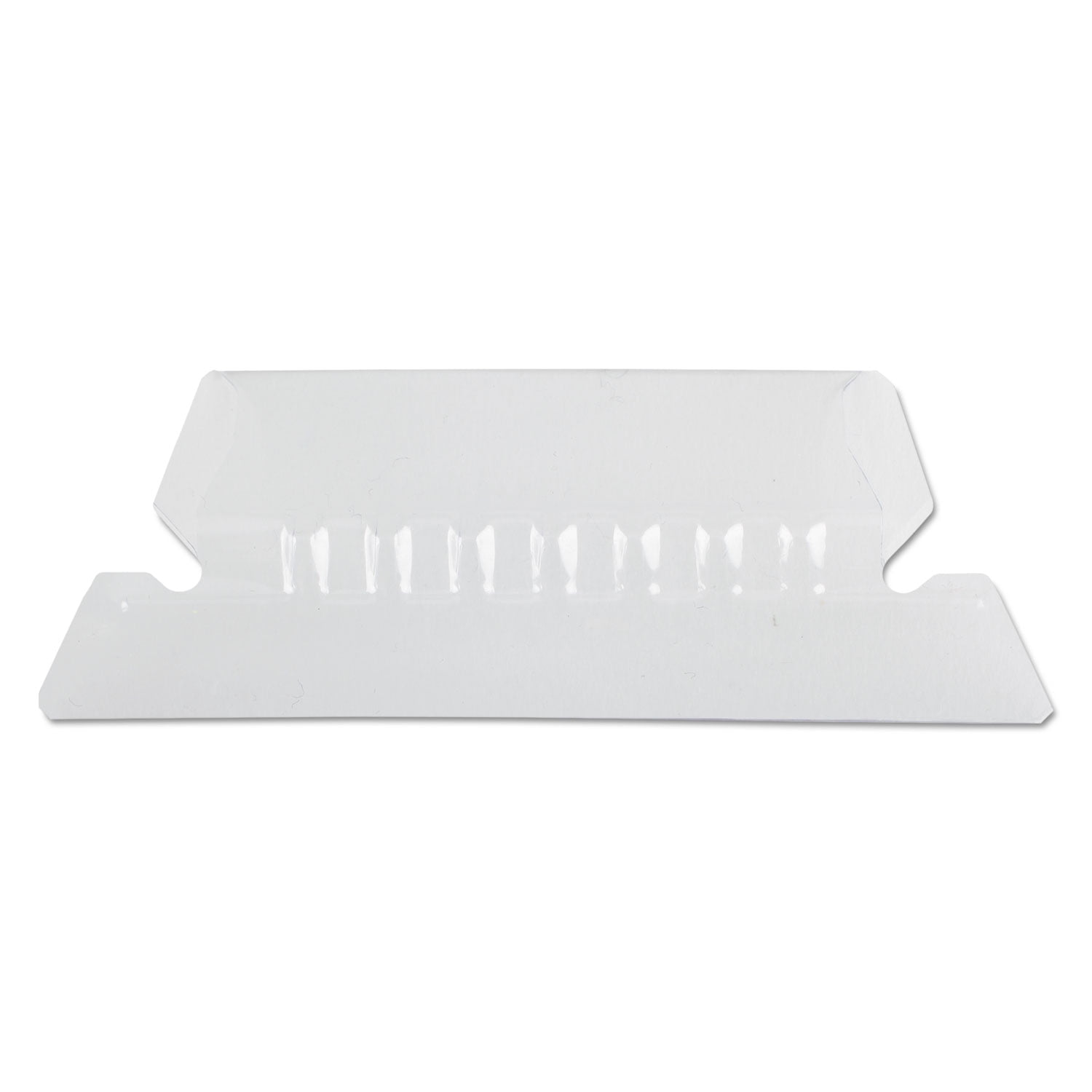 Clear Plastic Hanging Folder Tabs with Inserts, 2" Wide, 25-Pack