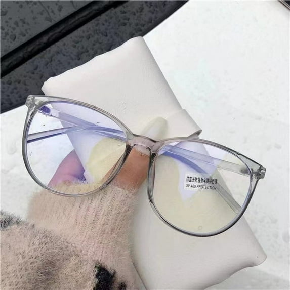 Transparent Computer Glasses Frame Women Men Anti Blue Light Round Glasses Blackout Glasses Optical Glasses