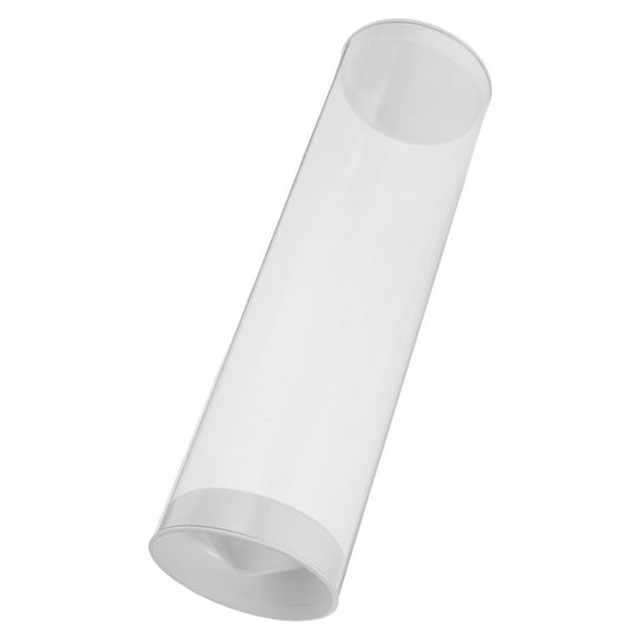 Homoyoyo Transparent Badminton Shuttlecock Tube Plastic White 1Set