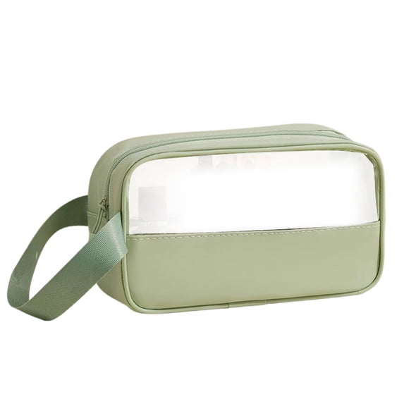 Transparent Cosmetic Bag Clear Makeup Pouch Travel Toiletry Organizer With Hand Strap 1 Pack