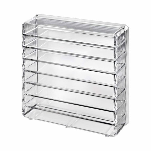 Large Acrylic Makeup Organizer Transparent Cosmetic Storage with Removable Dividers 8 Compartments Beauty