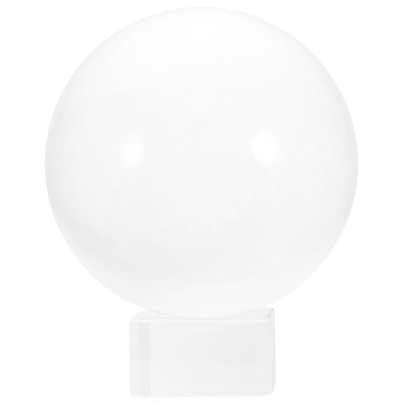 Transparent Crystal Ball Display Glass Ball Ornament for Decoration 8cm Transparent Ball Base and Gift Box