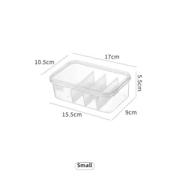 Clutter Collection Desktop Organizer with Lid, Transparent