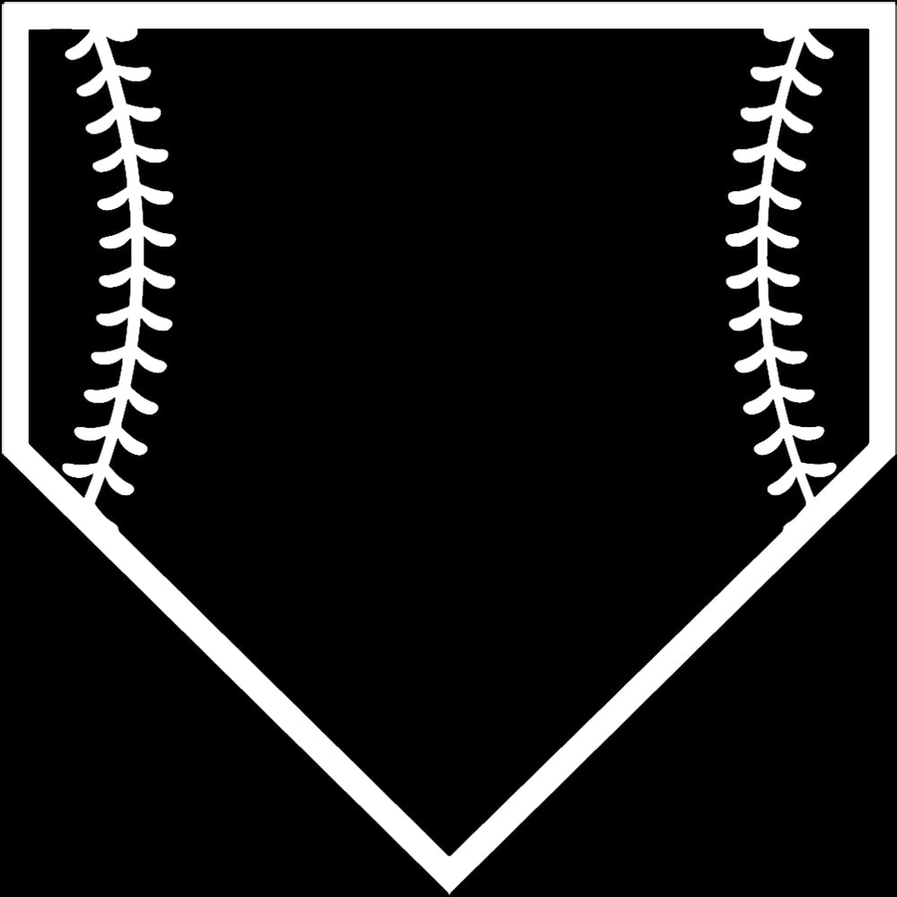 Transparent Baseball Frame Transparent Decal Stickers Of Baseball Frames (White) Premium ...