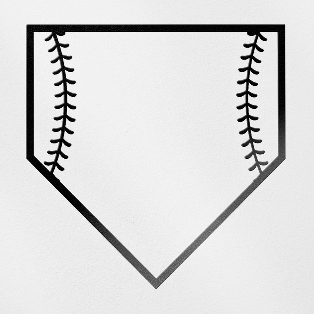 Transparent Baseball Frame Transparent Decal Stickers Of Baseball Frames (Black) Premium ...