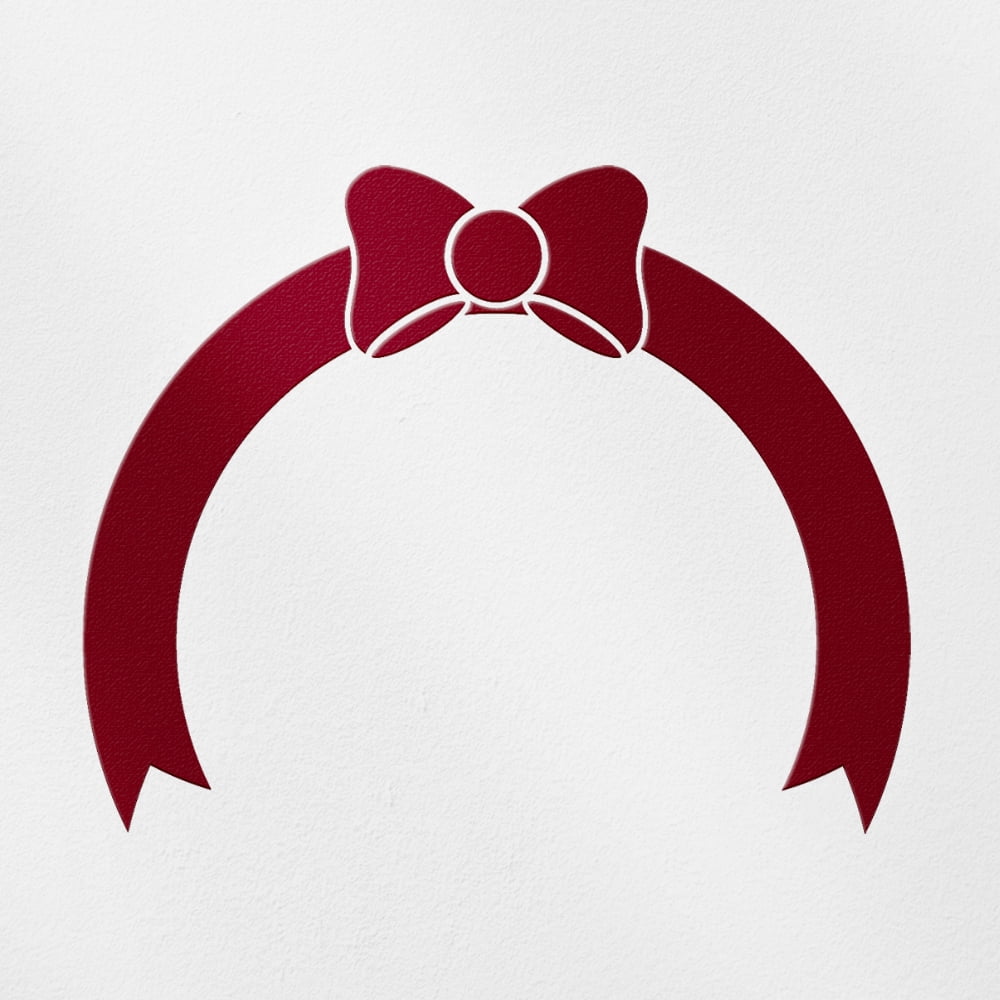 Transparent Decal Stickers Of Bow Frames (Burgundy) Premium Waterproof ...