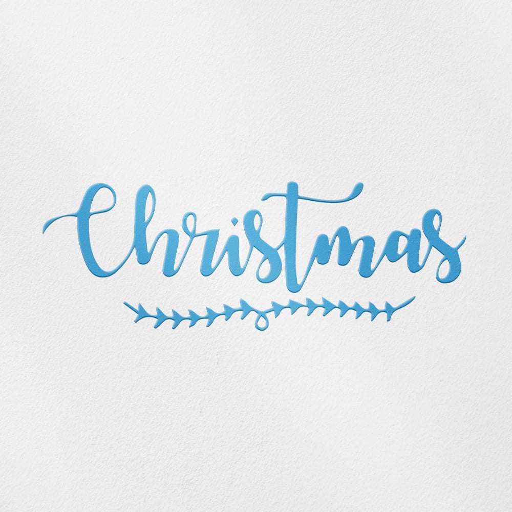 Transparent Decal Stickers Of Christmas (Azure Blue) Premium Waterproof ...