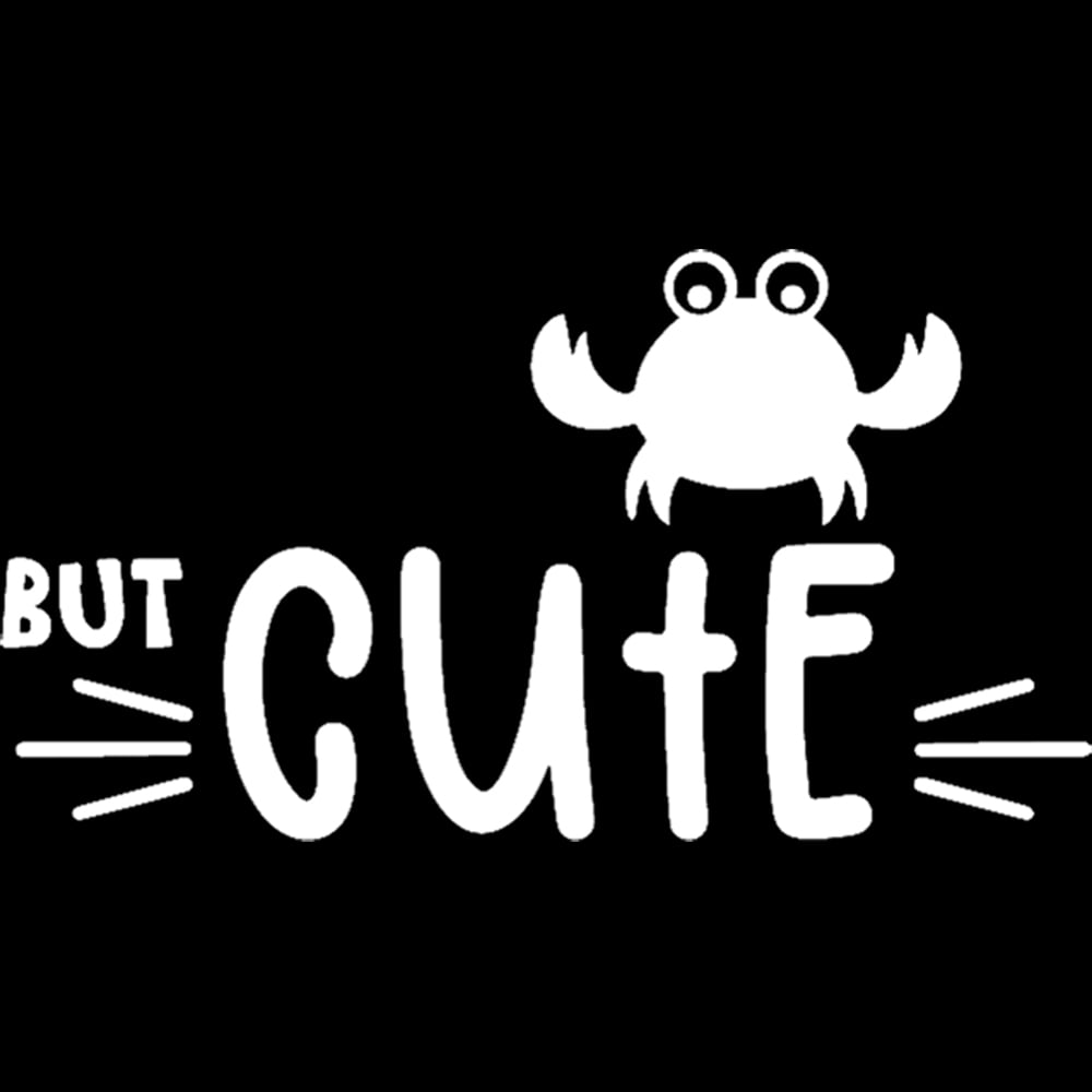 Transparent Decal Stickers Of Crabby But Cute (White) Premium ...