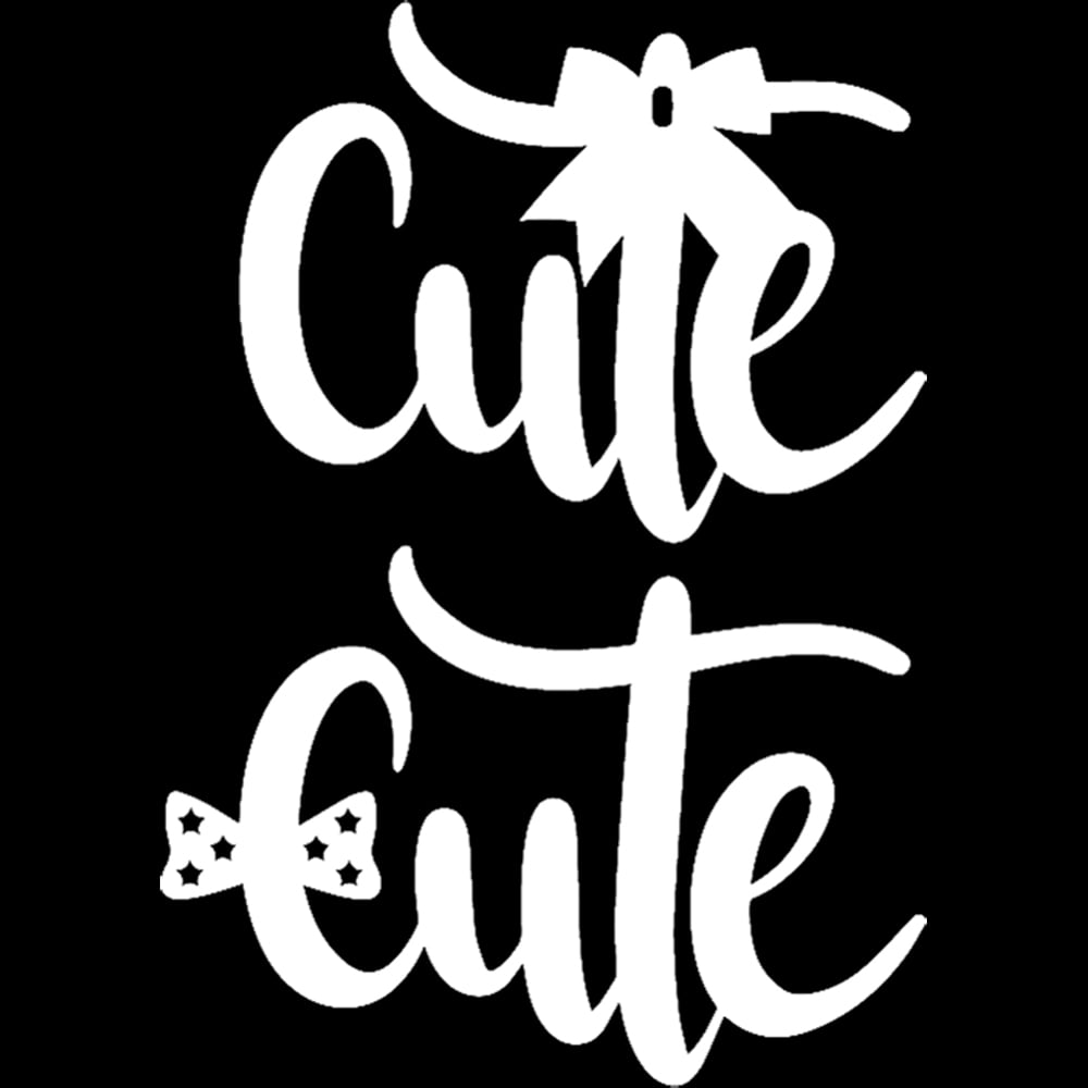 Transparent Decal Stickers Of Cute (White) Premium Waterproof Vinyl ...