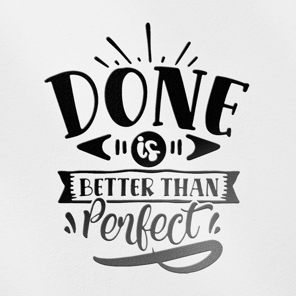 Transparent Decal Stickers Of Done (Black) Premium Waterproof Vinyl ...