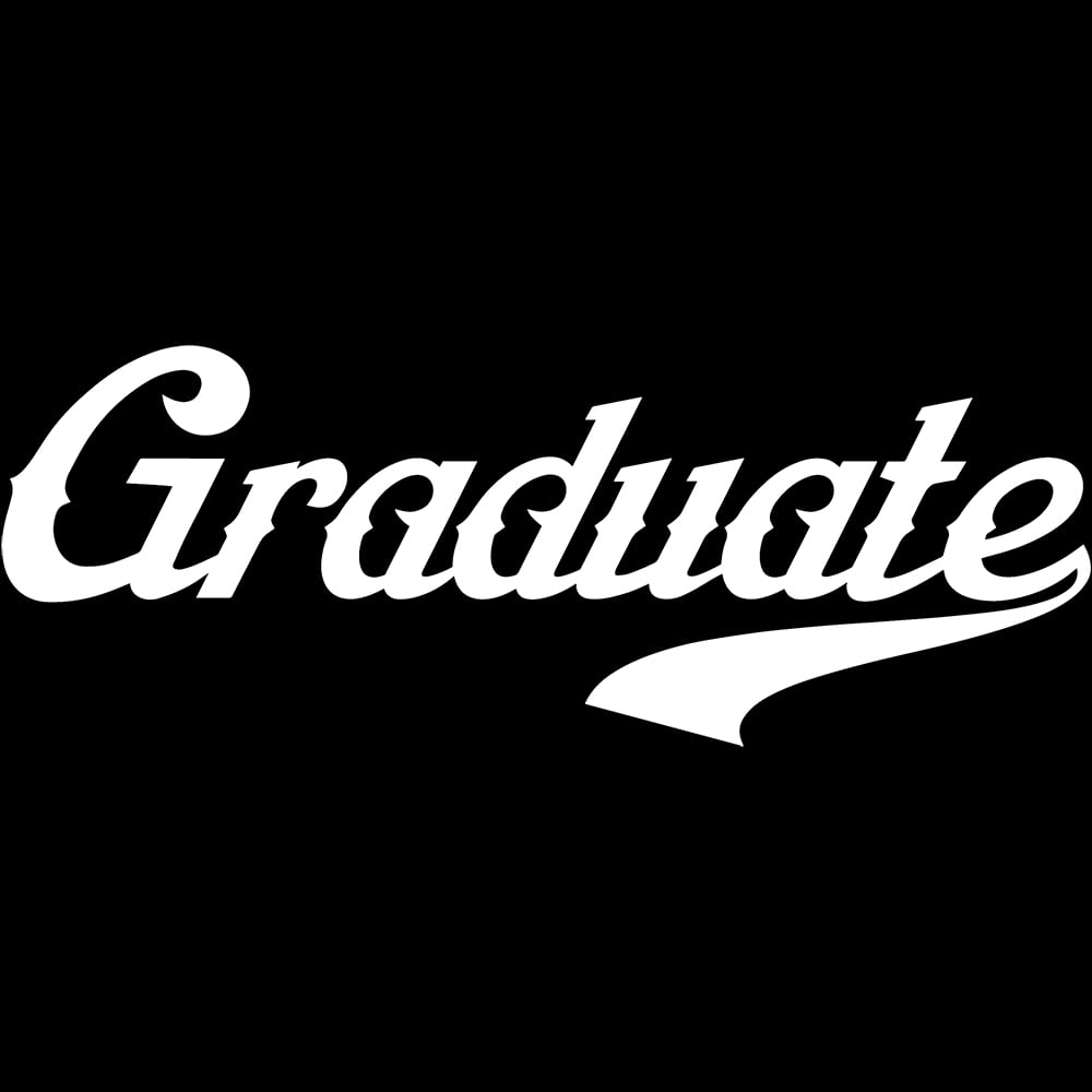 Transparent Decal Stickers Of Graduation (White) Premium Waterproof ...