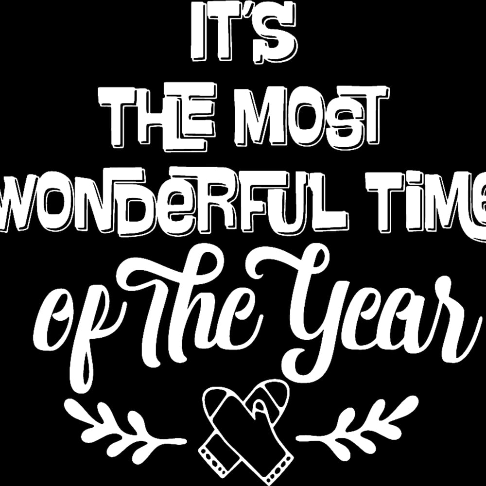 Transparent Decal Stickers Of It'S The Most Of The Year (White) Premium ...