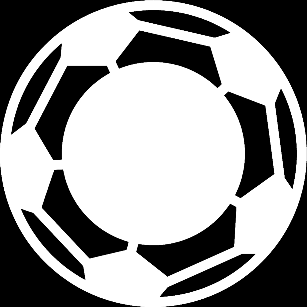 Transparent Decal Stickers Of Soccer Ball (White) Premium Waterproof ...