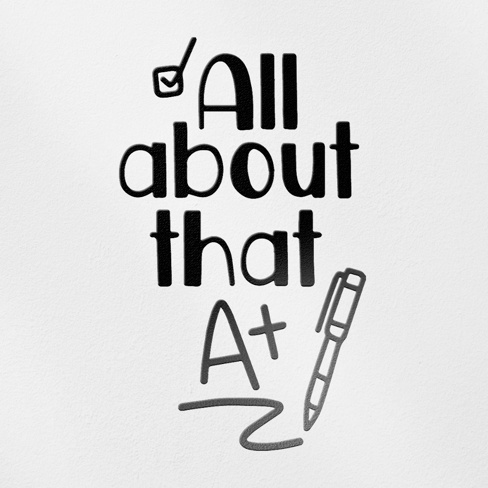 Transparent Decal Stickers Of That A+ (Black) Premium Waterproof Vinyl ...