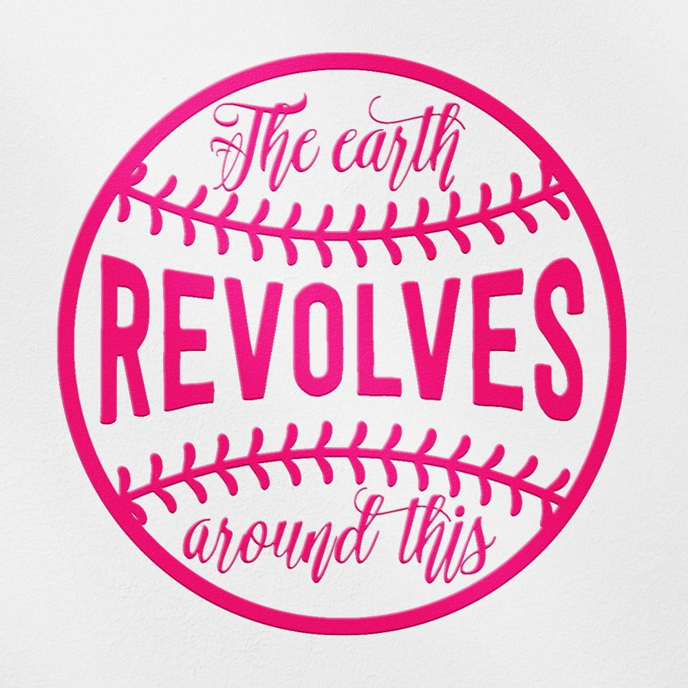 Transparent Decal Stickers Of The Earth Revolves Around This (Pink ...