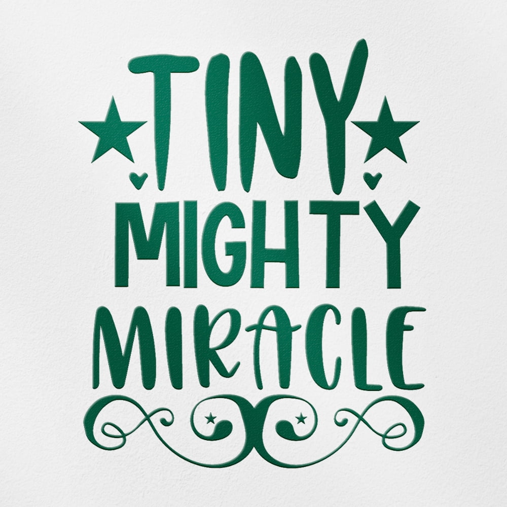 Transparent Decal Stickers Of Tiny Mighty (Green) Premium Waterproof ...