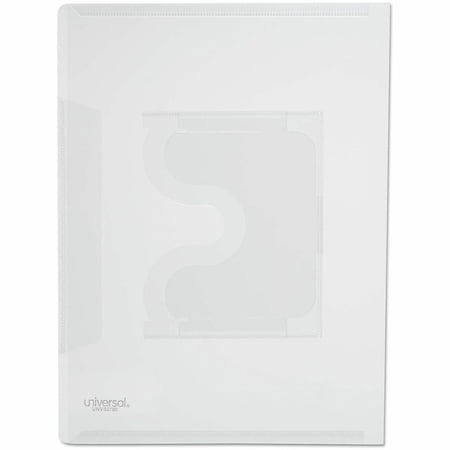 Universal Transparent Deluxe Locking Project Files with CD-ROM Holder, Letter Size, Clear, 25/Pack -UNV50780