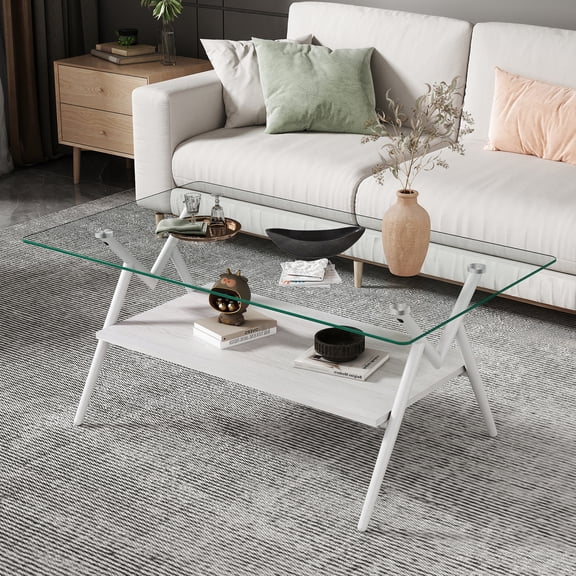 Transparent Design - Strong Metal Support - Living Room Interaction - Quick to Assemble