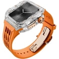 thumbnail image 1 of Transparent Designer Rugged Case with Band for Apple Watch Series 10 (2024) 46mm Bands,Luxury Crystal Clear Military Protective Cover Bumper Tactical for iWatch Series 10 46mm Men Women Strap, 1 of 4