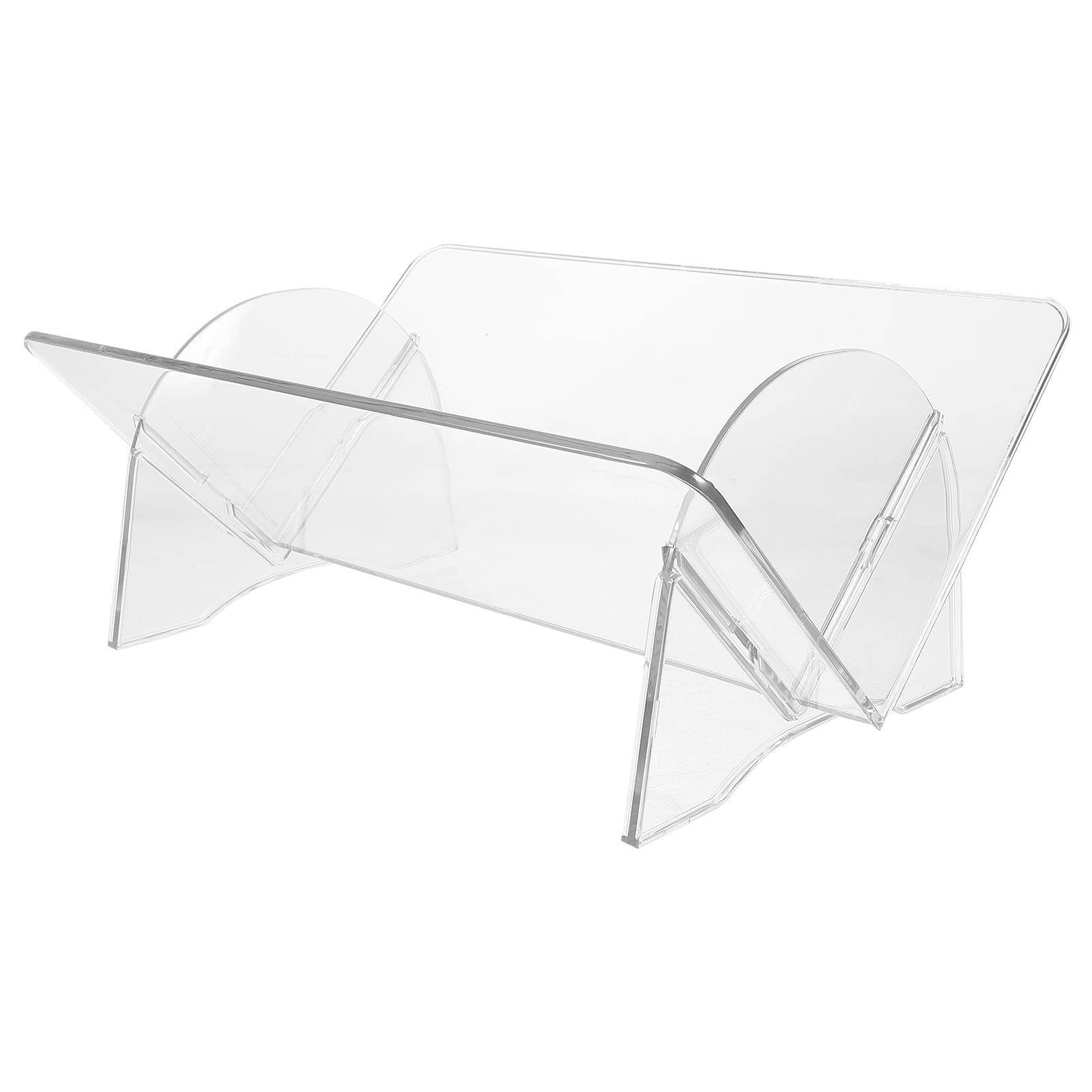 Transparent Desktop Bookshelf Portable Office Holder Storage