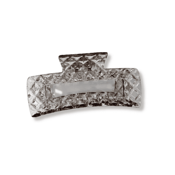 Transparent Diamond Texture Hair Grabtrap Crystal Acrylic Claw Clip for Women