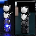 thumbnail image 1 of Transparent Dice Windproof Lighter - LED Multicolor Butane Lighter with Green Flame, Creative Toy Lighter for Candle, BBQ & Everyday Household Use, Wind & Splash Resistant, 3.5*0.8in, B, 1 of 8