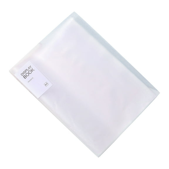 Display Books with Folders and Sleeve Protectors for Document and Art File Storage Transparent and Durable Multifunctional