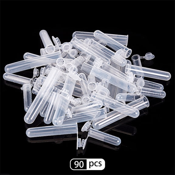 Transparent Disposable Plastic Centrifuge Tube with Cap Lab Supplies Clear Capacity: 5ml/10ml/15ml 90pcs/set for DIY