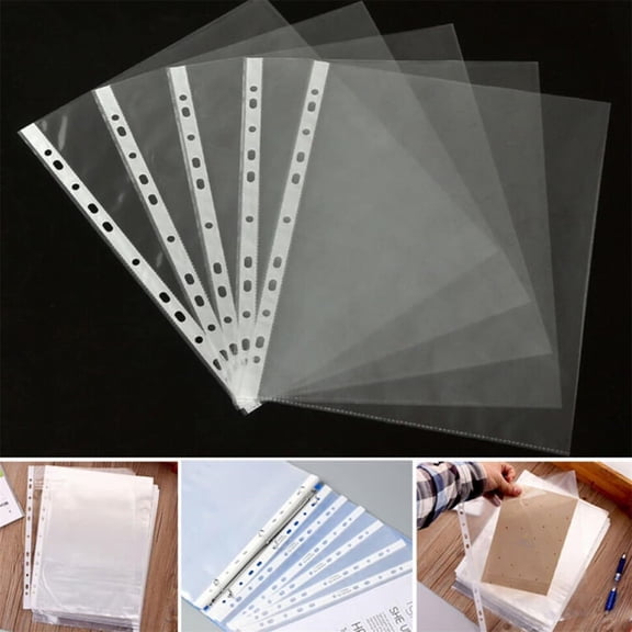 Transparent Document Bags * 100Pcs 100 Pcs Document Folder Case Transparent Document Bag Paper Holder File Folder Plastic Folder
