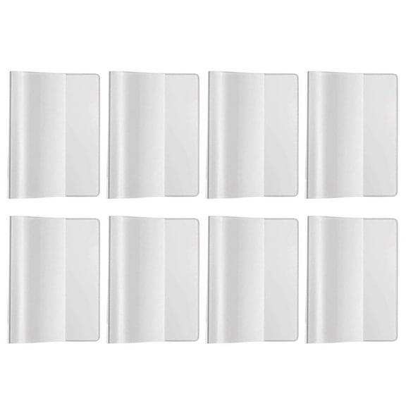 Transparent Document Protective Cases Certificate Covers, Flexible Waterproof Sleeves for Passports Vaccination Cards, Durable Plastic Document Guard Set, 8X Cover Sleeve
