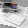 thumbnail image 1 of Transparent Document Storage Box with Lid, Waterproof File Organizer for Certificates and Papers, Moistureproof Archive Box for Office Home Desk Filing and School Organization, 1 of 6
