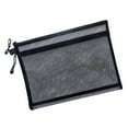 thumbnail image 1 of Transparent Double-Layer Mesh Pencil Case with Dual Zippers, Clear Window, Sturdy Nylon Mesh, Convenient Storage for Pens, Markers & Small Items, 1 of 4