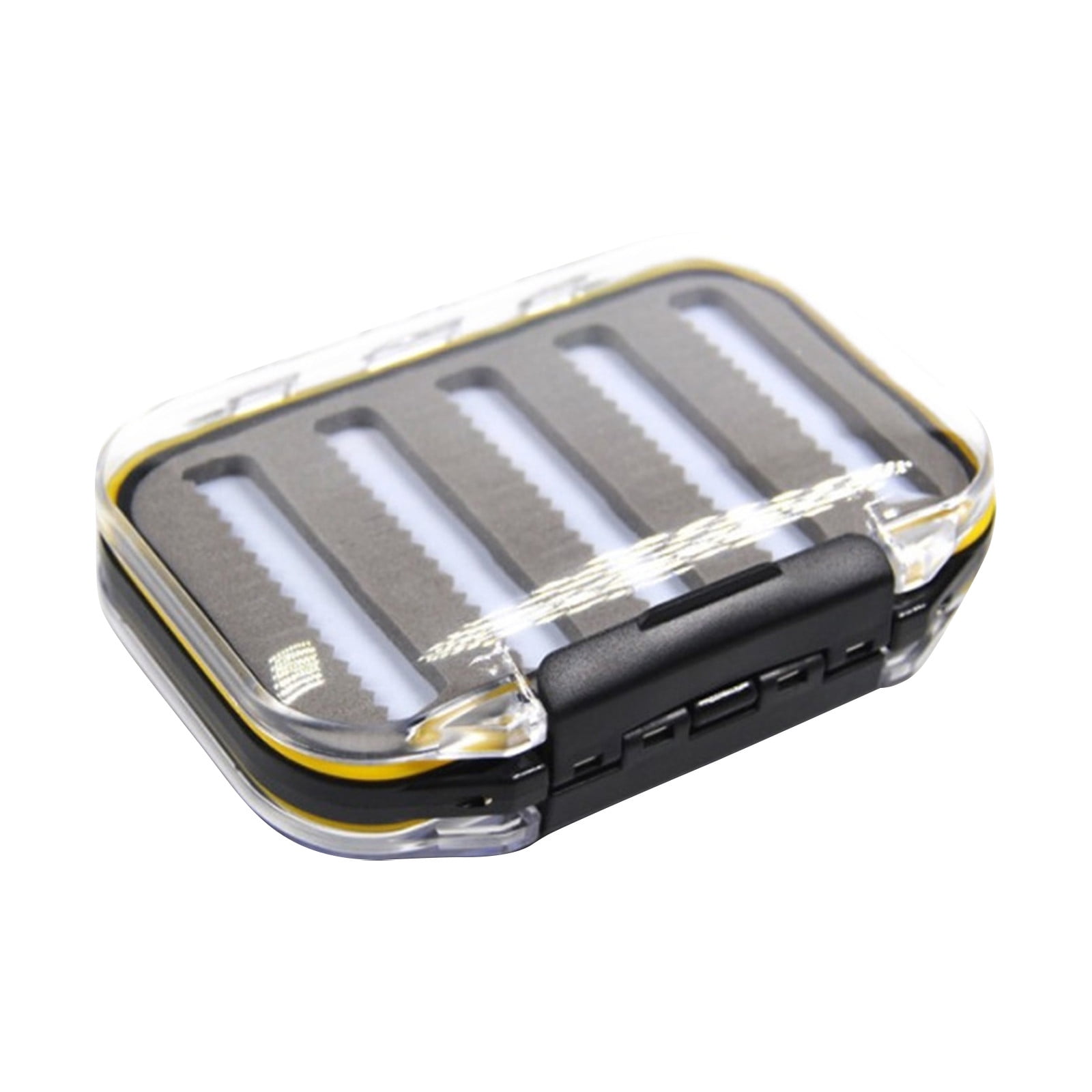 Transparent Double-sided Transparent Fly Box Fly Fishing Box Double-faced Fishing Tackle Box Sequin Box Fishhook Box Fishing Tackle Box