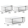 thumbnail image 1 of Transparent Drawer Organizer Box For Cosmetics And Stationery, 1 of 9