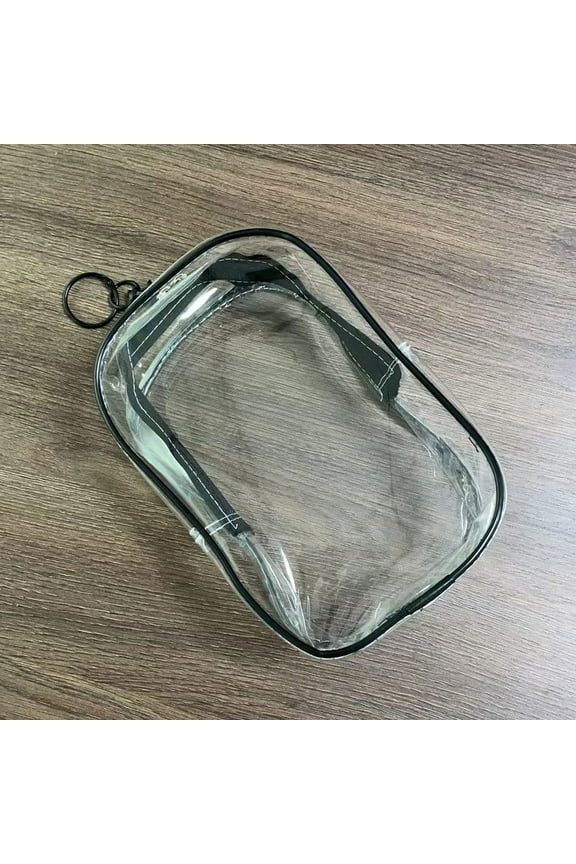 Transparent Dust-Proof Storage Backpack for Dolls, Clear PVC Figure Display Bag with Keychain, Collector Outdoor Bag for Model and Toy