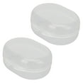 Transparent Ear Plug Storage Box with Buckle Ventilated Design Compact
