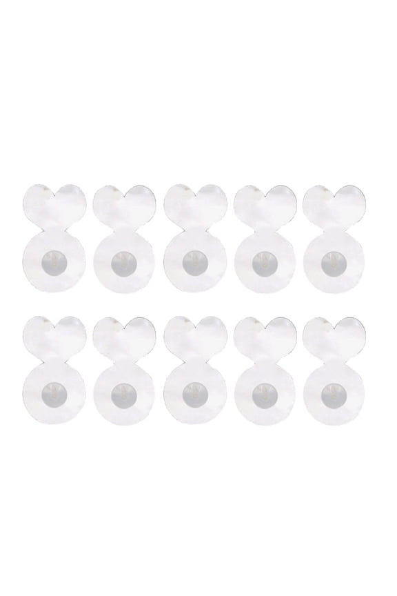 Transparent Ear Stabilizers for Earrings Acrylic Earplug Transparent Silicone Earring Lifters for Earring Backs Ear Lobe