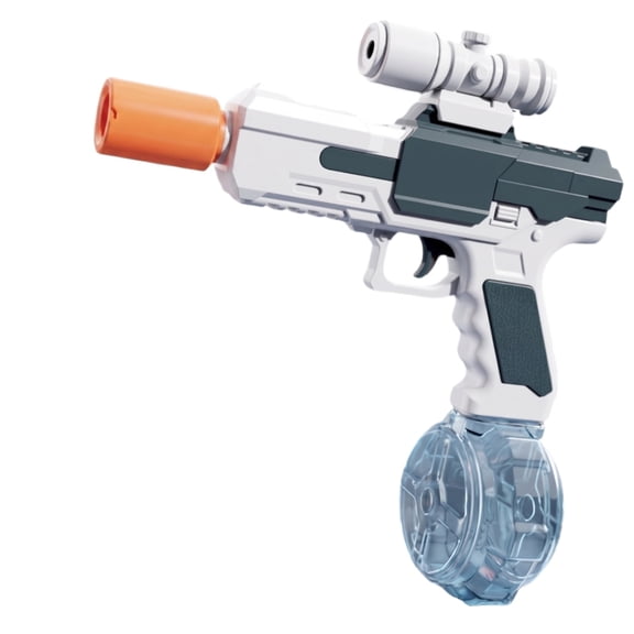 Transparent Electric Automatic Water Spray Blaster, Drum Mag Water Blaster for Summer Outdoor Game