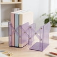 thumbnail image 1 of Transparent Expandable Book Stand, Acrylic Adjustable Holder, Desktop Organizer, Sturdy Storage for Office Home Library Shelves, KTFgvq, 1 of 6