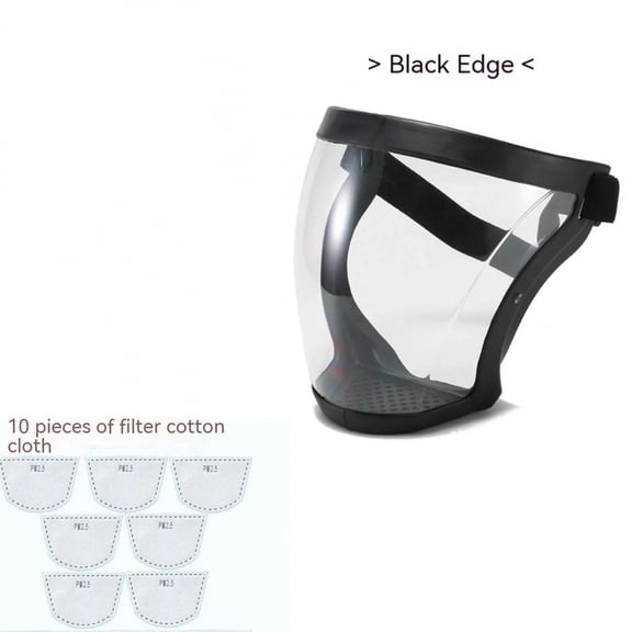 Transparent Facial Protector Super Protective Face Shield for Work Weed Whacking Anti-Fog Full Face Mask for Kitchen Oil Proof