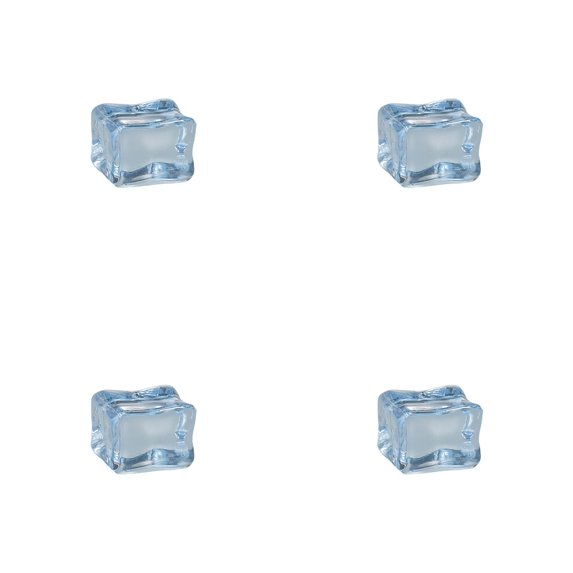 Transparent Fake Ice Cube Resin Ornaments, Frosted Simulation Ice Square Mini Charms, DIY Craft Decorative Accessories, Imitation Ice Block Miniature Figurines, Fairy Garden Micro Landscape Supplies