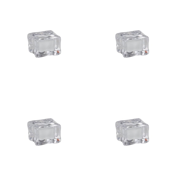 Transparent Fake Ice Cube Resin Ornaments, Frosted Simulation Ice Square Mini Charms, DIY Craft Decorative Accessories, Imitation Ice Block Miniature Figurines, Fairy Garden Micro Landscape Supplies