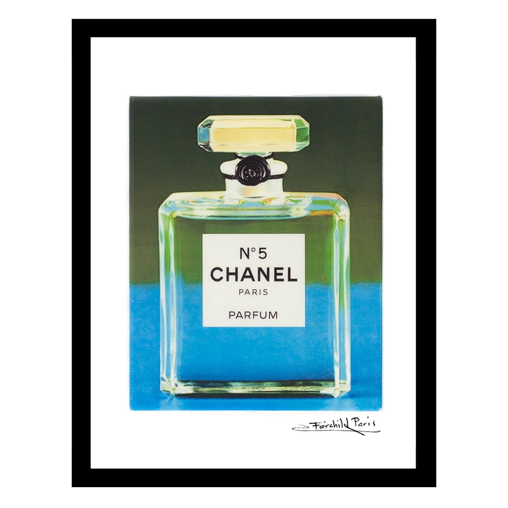 Transparent Fashion Glam Perfume Bottle - Framed Print
