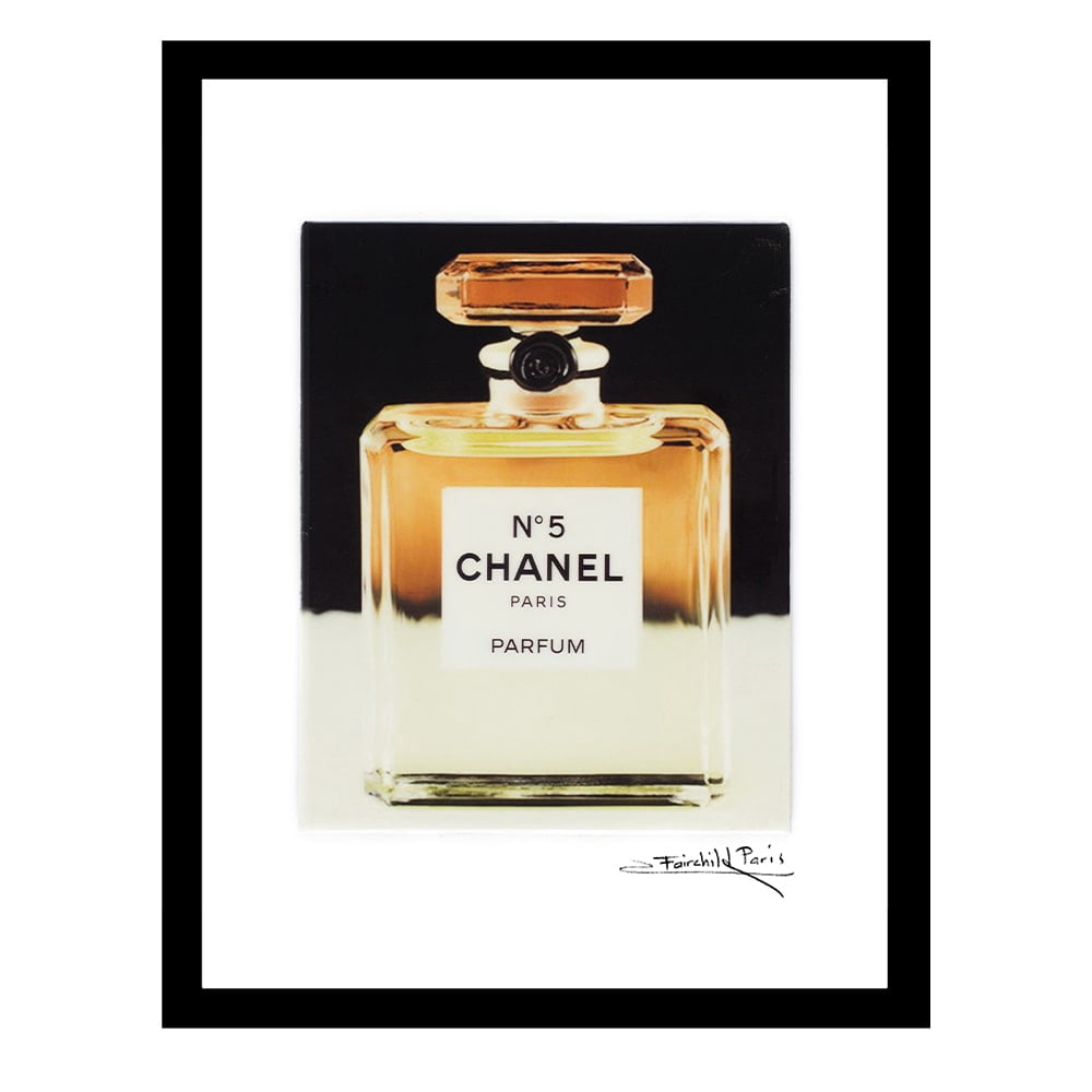 Transparent Fashion Glam Perfume Bottle - Framed Print