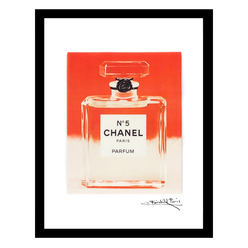Transparent Fashion Glam Perfume Bottle - Framed Print
